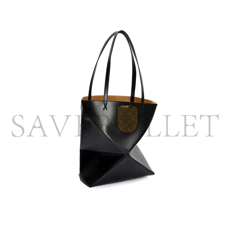 L0ew* medium puzzle fold tote in shiny calfskin a657g50x01-1100 (31.5*25.5*14.5cm)